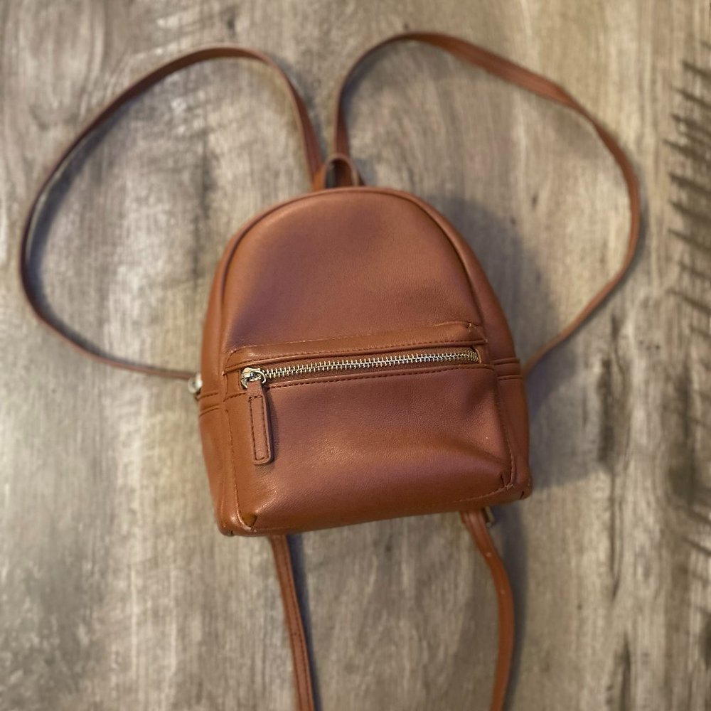 Forever 21 tan brown backpack - Picture 1 of 4
